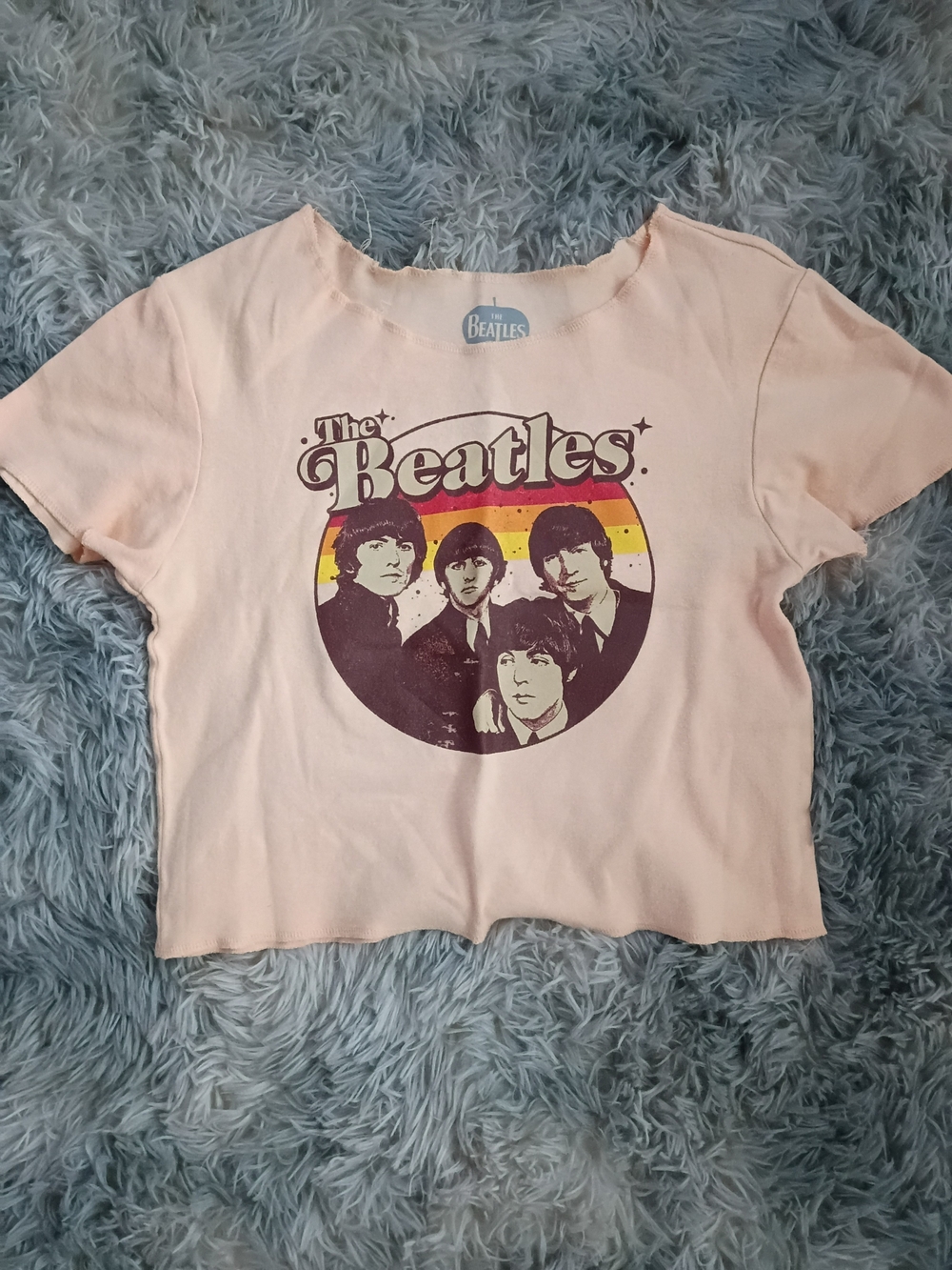 The Beatles Kids Peach Short Sleeve Graphic Tee